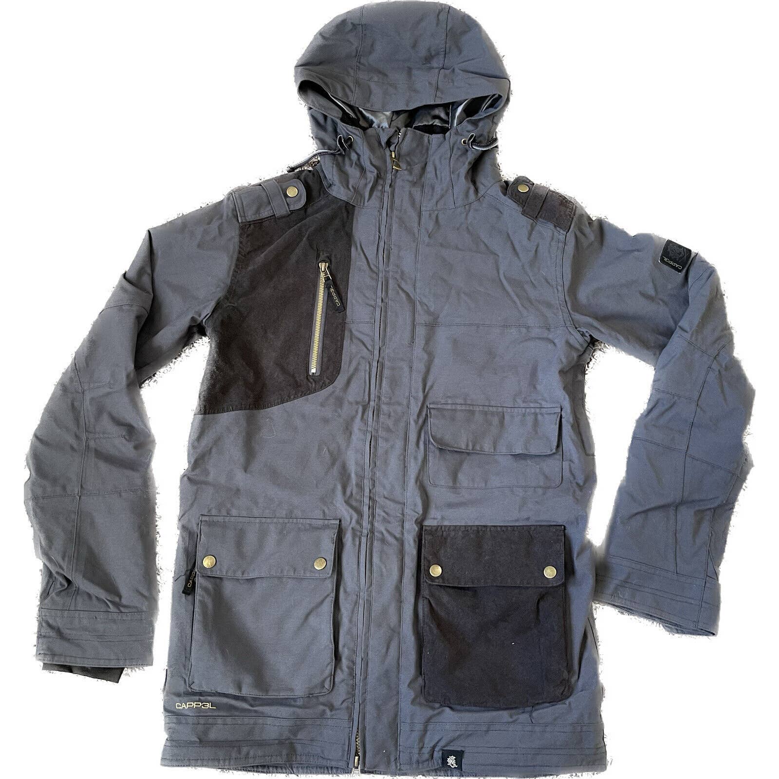 Ride Cappel Strata Jacket Mens Snowboard Ski Waterproof Coat Small Gray
